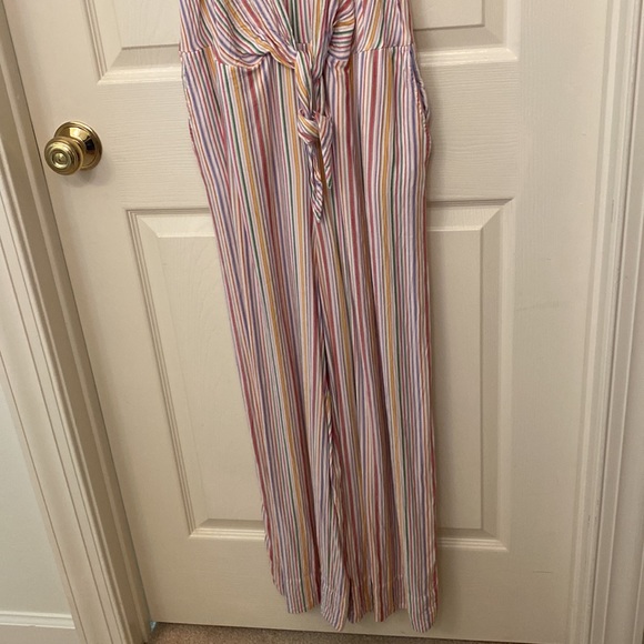 Lou & Grey Loft Rainbow Striped Casual Jumpsuit - Picture 3 of 10